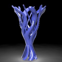 blue.jpg 3D-Datei wild textured vase・Modell zum Herunterladen und 3D-Drucken