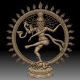 1.jpg Nataraja Shiva dancing bas-relief for CNC router or 3D printer