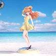Asuka_Summer_Far.png Asuka and Rei Summer Dress - Evangelion Anime Figurine STL for 3D Printing