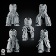 ETERNAL_CRUSADER_BODY_SET2.png SET2 - 5 eternal Crusader Armored Bodies - Heroic 32mm Scale - Knightly Infantry Torsos [Supported] France