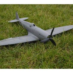 5b980eff417cc2acdbee88d932764525_preview_featured.jpg RC plane Spitfire fully 3D printable parts