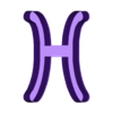 PNB2-PiscesSymbol-L.stl Pisces symbol, nestable box (v2)