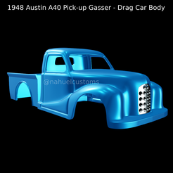 New-Project-2021-10-04T122817.302.png Fichier STL Austin A40 Pick-up Gasser 1948 - Carrosserie de dragster・Plan pour imprimante 3D à télécharger
