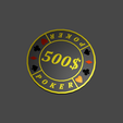 Ficha-Poker-500$.png Complete Poker Case, 360 Chips, Card Case and Dealer Chips, Big, Small Blind