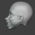 BJD-doll-head-with-a-smile-profile.png BJD Doll Smile Head #tan