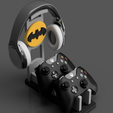 Controller-and-Headset-Stand-Batman-03.png Batman Dual Controller & Headset Stand