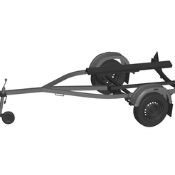 1.png 3D file BOAT Trailer・3D printing idea to download
