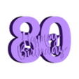 STL Standalone Happy Birthday 80.stl Happy 80th Birthday Gift STL | Money Holder Number 80 | STL + Bambu Files | Digital Download