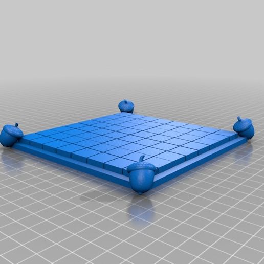 Squirrel chessboard 3D model