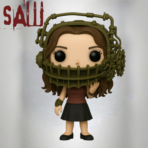🪚 Amanda Young (Saw) - Custom Funko Pop Style 3D Model