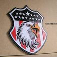 escudo-america-cartel-letrero-aguila-estrellas-depredador.jpg shield, America, bars, stars, eagle, eagle, bird, sign, signboard, sign, logo, logo, badge, print3d