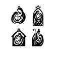 1410-1.jpg Minimalist Nativity Scene Christmas Ornaments – Laser Cut Design