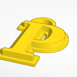 P.png LLAVERO LETRA P ( LETTER P KEYCHAIN )