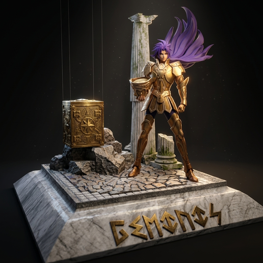 ♊ Saga of Gemini - The Emperor of Evil | 3D Figure with Base and