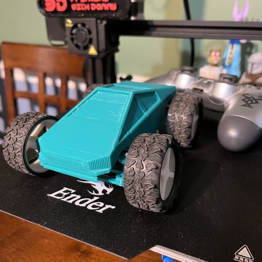 Micro Cybertruck Rc Model (ps4 controller) 3D model