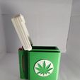 IMG_20230606_130941.jpg CIGARETTE CASE WEED WITH LID AND LIGHTER HOLDER BIC