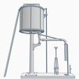 Water-Tower-02-18.png Cylindrical Sectional Water Tower - OO Gauge / 1:76 Scale