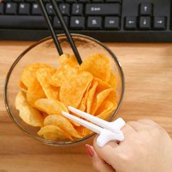 d0d8be5c85f0f6bf10724c274e77d1fc40e1e8f5_original.jpeg STL-Datei Finger-Essstäbchen, FOOD TONG・3D-druckbare Vorlage zum herunterladen