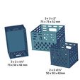 Cults-view3.jpg Milk Crates, adorable old-fashioned storage boxes, 3 sizes, desk or drawer organization, gift boxes, print your own set