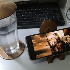 316018576_3225247231121679_8401724858444763096_n.jpg STL-Datei Spartan Phone Holder V1 [Gratis Spartan Untersetzer und Hülle]・3D-druckbares Design zum Herunterladen