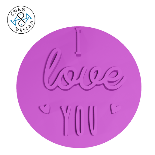 I Love You - Stamp Embosser - Cookie - Fondant - 3D model önizlemesi