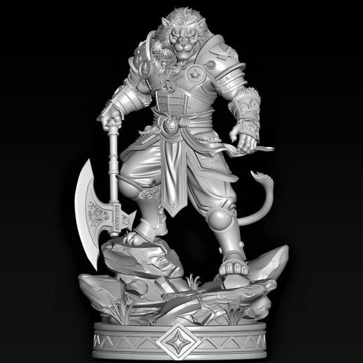 pathfinder-2e-catfolk-fighter-2.jpg Catfolk Fighter Statue- Pathfinder 2e