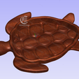 D.png Turtle Shaped Tray 3D STL Model designed for Aspire Vcarve Carveco Artcam