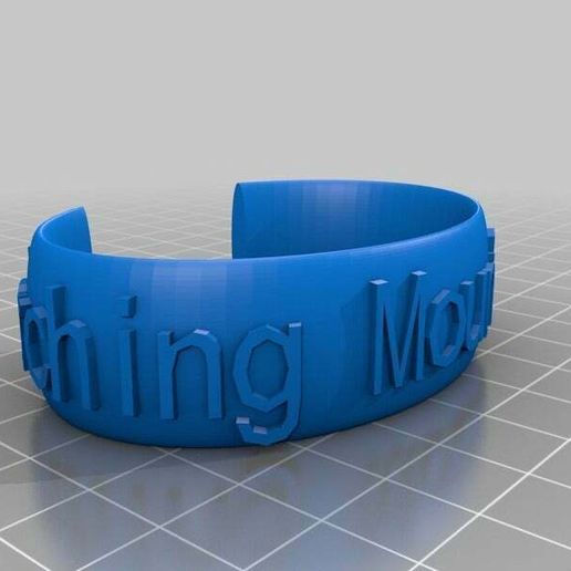 Marching Mountaineers Ellipse Message Band - 3D model önizlemesi