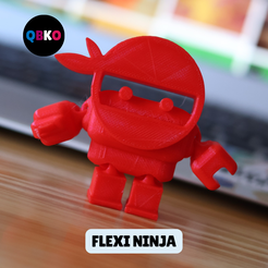 5.png DESKTOP FIDGET 3D TOY flexi ninja (Print in place)