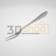 servingfork_main7.jpg Serving Fork - Kitchen tool, Kitchen equipment, cutlery, food, serving cutlery, decoration, 3D Scan, STL File