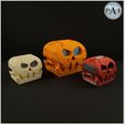004B.jpg 3D file SKELETON SKULL BOX! - SWITCH & MICROSD CARDS STORAGE OR CONVENTIONAL STORAGE BOX!・Template to download and 3D print