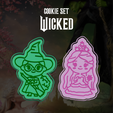 4.png Wicked Glinda & Elphaba Cookie cutter set