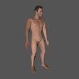 16.jpg Animated Naked Man-Rigged 3d game character Low-poly 3D model