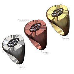 Tri-cluster-diamond-Oval-Claw-marks-ring-size7-8-9-00.jpg Fichier STL Bague ovale à griffes en forme de grappe de diamants Tailles US 7 8 9 Modèle imprimé en 3D・Modèle à télécharger et à imprimer en 3D