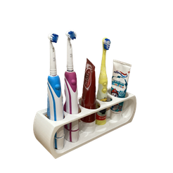 tempImage4XqrGB-removebg-preview.png Archivo STL Pasta dentífrica universal (2x) y portacepillos dental eléctrico (3x)・Modelo de impresión 3D para descargar