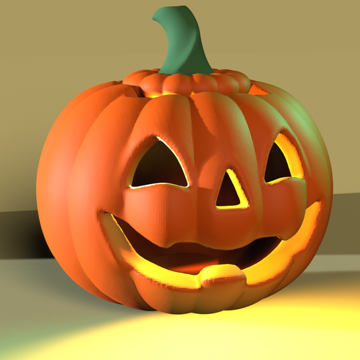 🎃 Halloween Pumpkin Lantern – 3D Printable Jack-O'-Lantern・Free STL ...