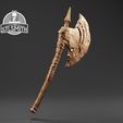 Hunter's_Axe_Render_Bronze.jpg Hunter's Axe Bloodborne Life Size Prop STL