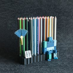 IMG_4486.jpg Archivo STL gratis Desk Pen Holder - Wave・Objeto de impresión 3D para descargar