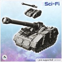 1-PREM-WB-VE-V27.jpg Fichier STL Canon d'artillerie avec grand obusier basculant et chenilles (27) - Future Sci-Fi SF Post apocalyptique Tabletop Scifi Wargaming Exploration planétaire RPG Terrain・Design à télécharger et à imprimer en 3D