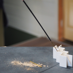 Capture d’écran 2017-11-20 à 15.52.33.png Free STL file Zig-Zag Incense Holder・Object to download and to 3D print