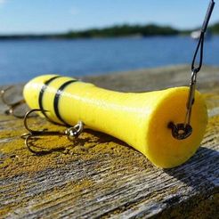 20160606_171517.jpg Free STL file Floating Popper Bait・3D printing design to download