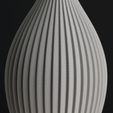Striped_oval_vase_by_slimprint_vase_mode_3D_model_3.jpg Striped Oval Vase, Vase Mode | Slimprint