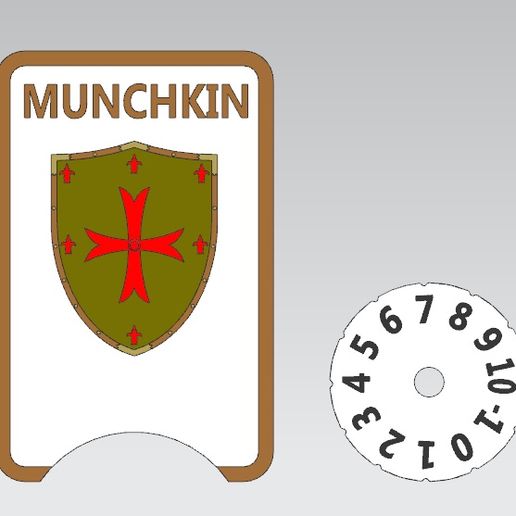 1.jpg STL file Level counter for the card board game Munchkin・3D printing model to download, Solida_3D