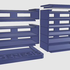 genesis_cart.png Free 3D file Cartridge storage - Genesis/MegaDrive/MasterSystem・3D print design to download