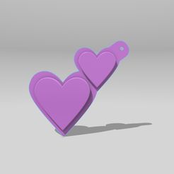 F7C2DB1F-26FB-4132-AD4A-D1965D6EB217.jpeg Emoji two hearts keychain