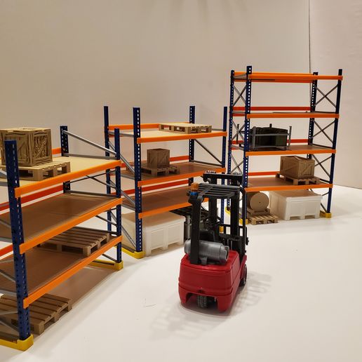 STL file 1:14 Warehouse Pallet Rack System 🌆 ・3D printer model to ...