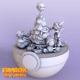 7.jpg 3D file Pikachu and Charmander Christmas・3D print object to download