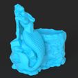 untitled.266.jpg Download STL file Mermaid Flowerpot • 3D printer design, iradj3d