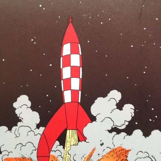 Tin Tin kid toy rocket 1 peace 3D model
