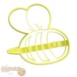 Bee-1.png Bee Cookie cutter & Stamp